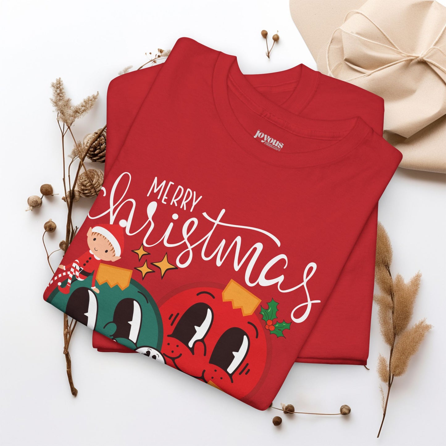 Trendy Christmas Ornament Shirt - Christmas Heavy Cotton Tee