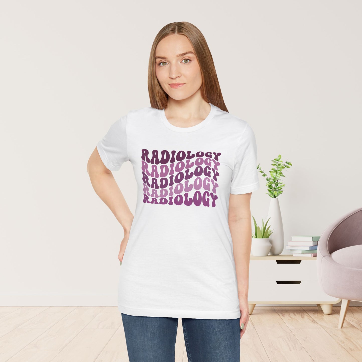 Groovy Purple Radiology Soft Cotton Tee