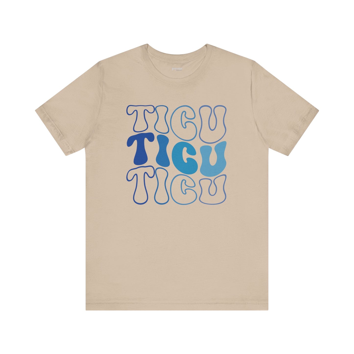 Groovy Blue TICU Shirt - Trauma ICU Nurse Soft Cotton Tee