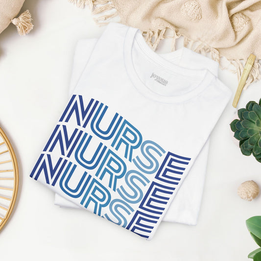 Wavy Nurse Shirt - Registered Nurse Soft Cotton Tee