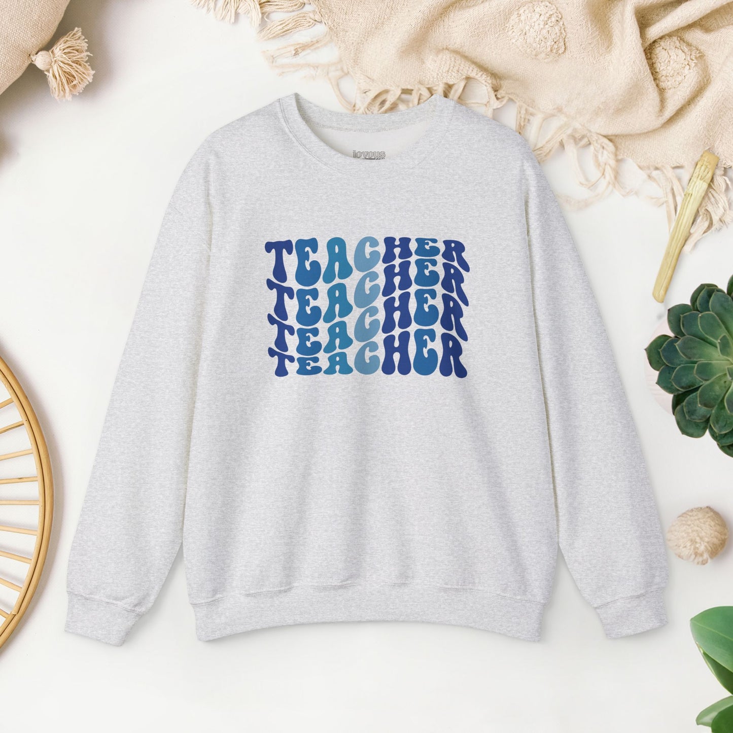 Groovy Blue Teacher Sweatshirt