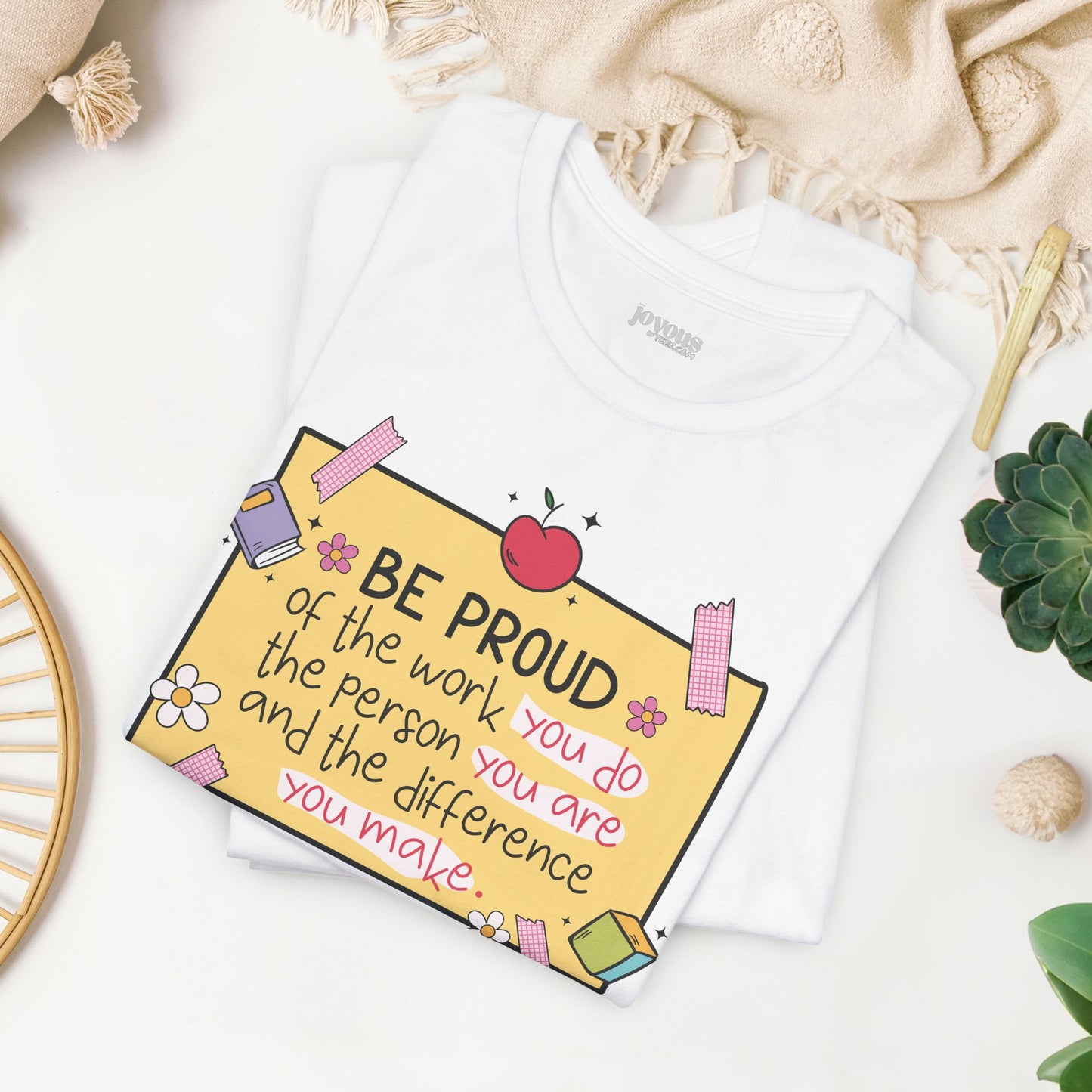 Trendy Motivational Teacher Soft Cotton Tee