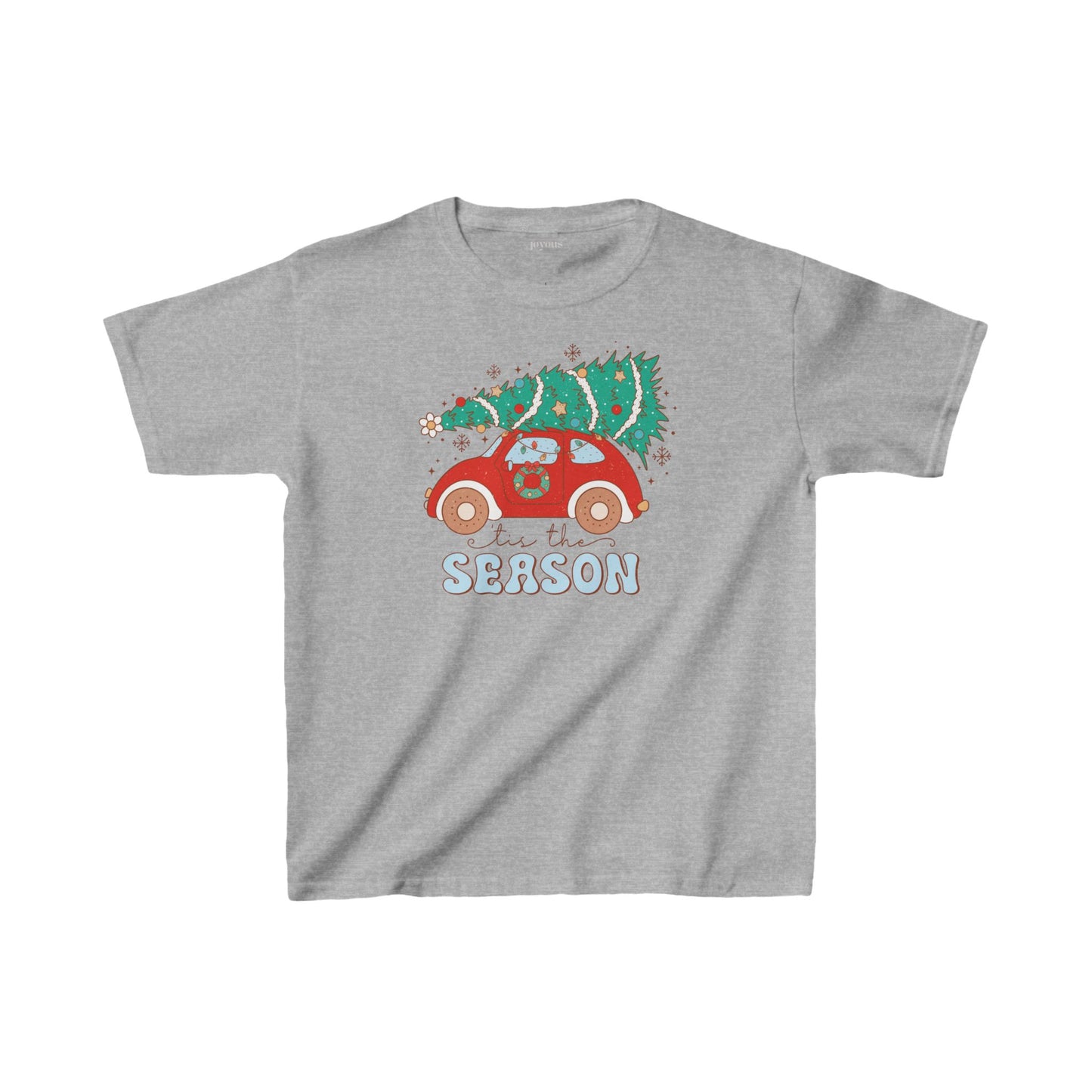 'Tis The Season Youth Christmas Shirt - Retro Christmas Tee