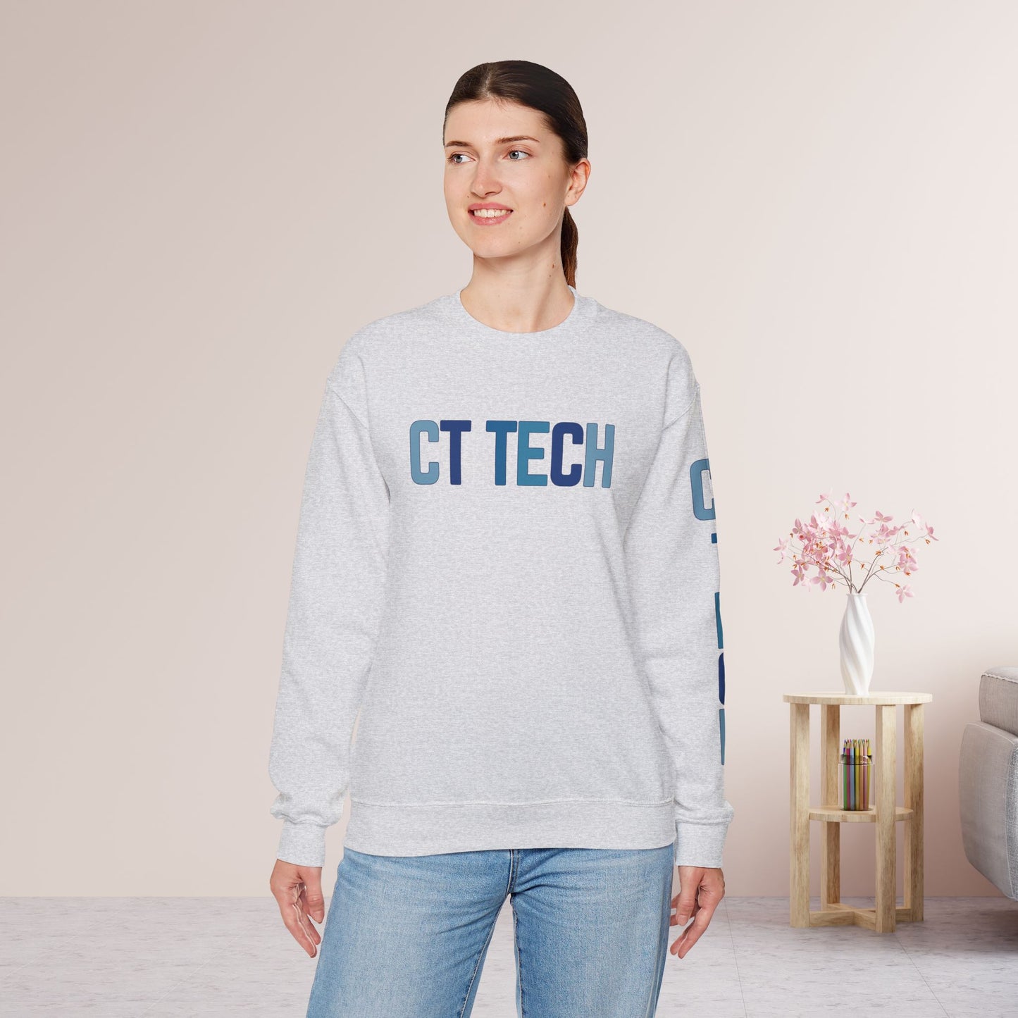 Trendy Blue CT Tech Sweatshirt