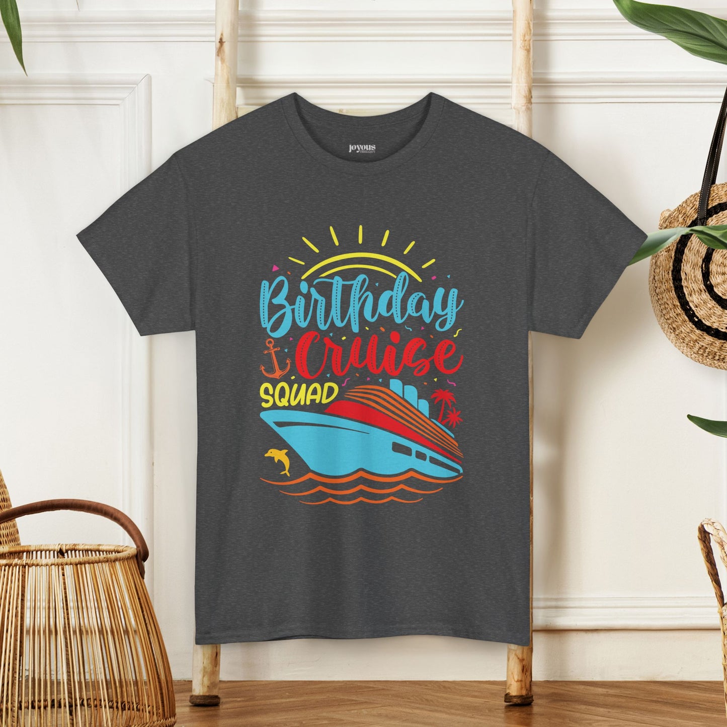 Birthday Cruise Squad Shirt - Family Cruise Vacation Heavy Cotton Tee