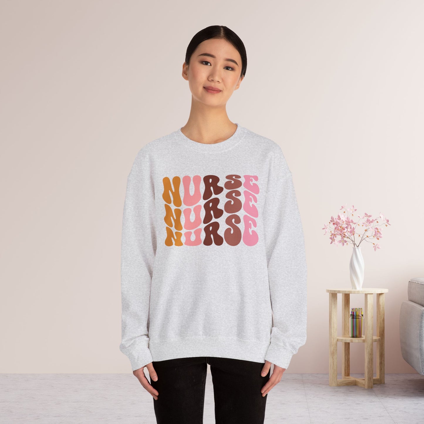 Groovy Nurse Sweatshirt - Nurse Pullover