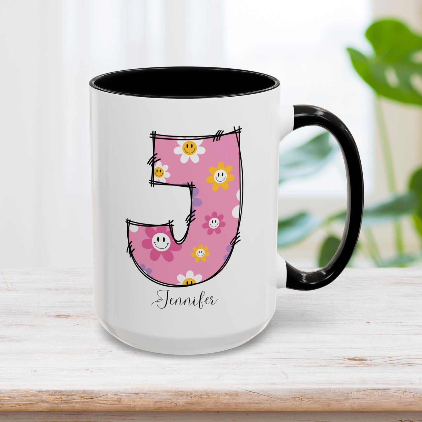 Custom Name Initial Letter Mug - Personalized Gifts A-Z