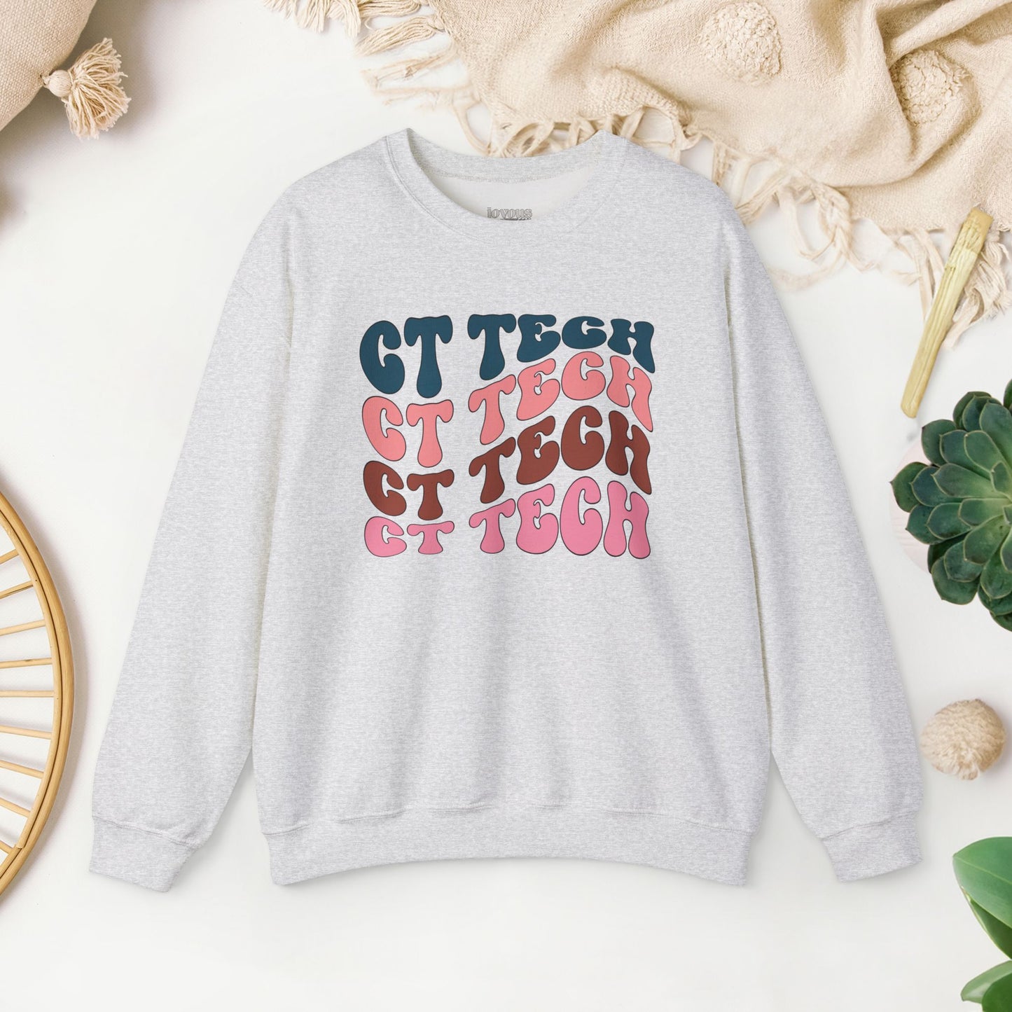 Groovy Colorful CT Tech Sweatshirt - CT Technologist Sweater