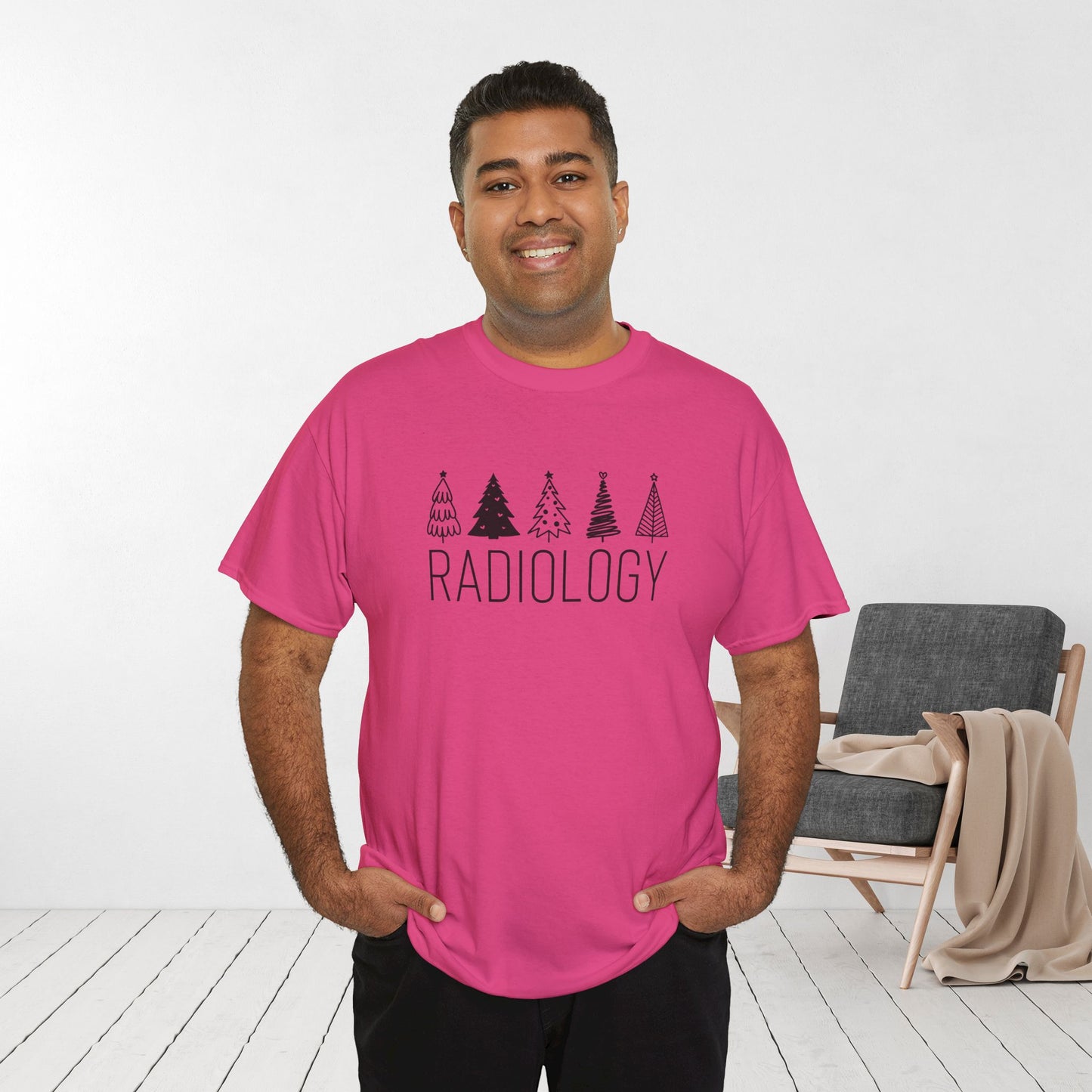 Christmas Tree Radiology Heavy Cotton Tee