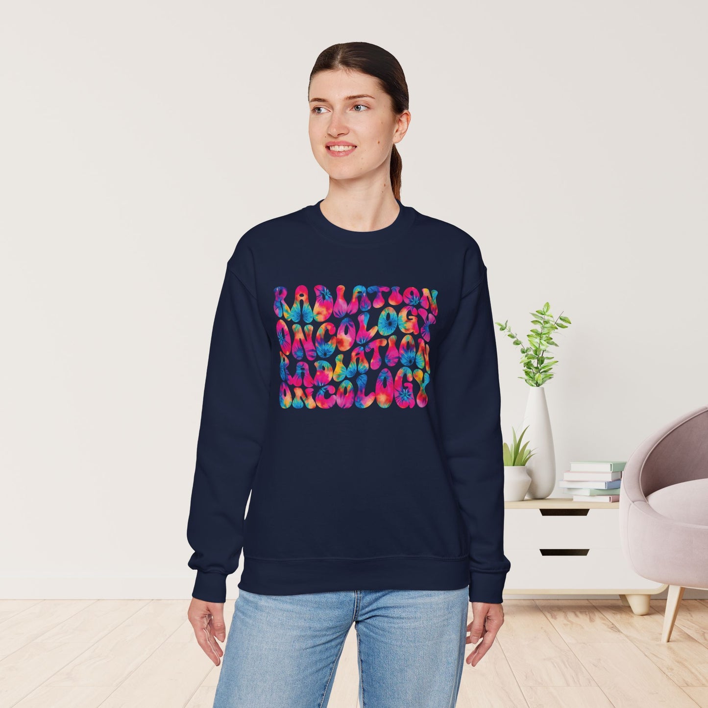 Tie Dye Groovy Radiation Oncology Sweatshirt