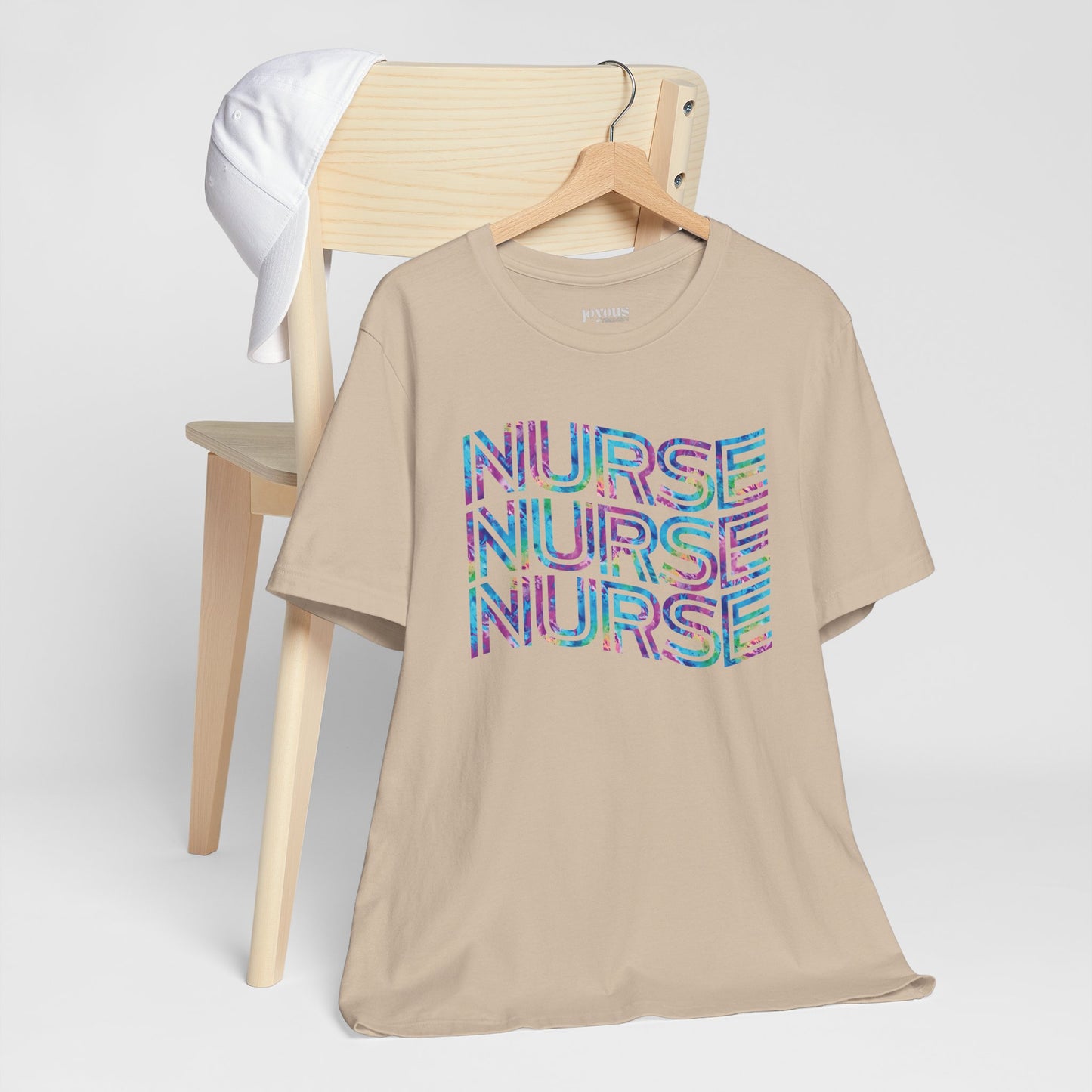 Tie Dye Wavy Nurse Shirt - Registered Nurse Soft Cotton Tee