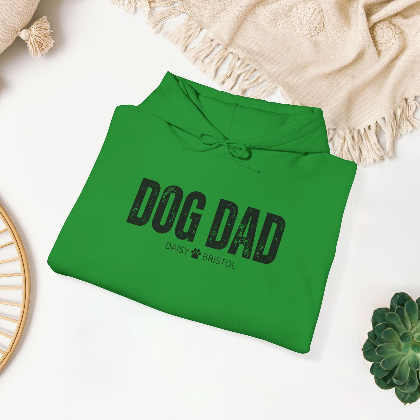 Custom Dog Dad Hoodie with Dogs Name - Personalized Gift for Dog Dad