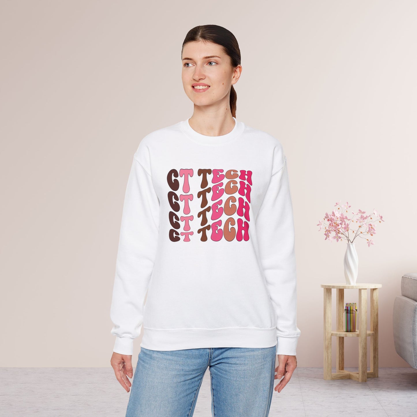 Groovy Colorful CT Tech Sweatshirt - CT Technologist Sweater