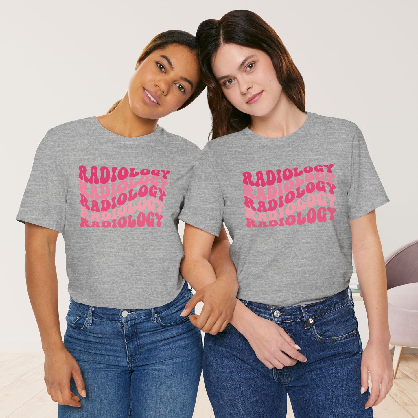 Groovy Pink Radiology Soft Cotton Tee