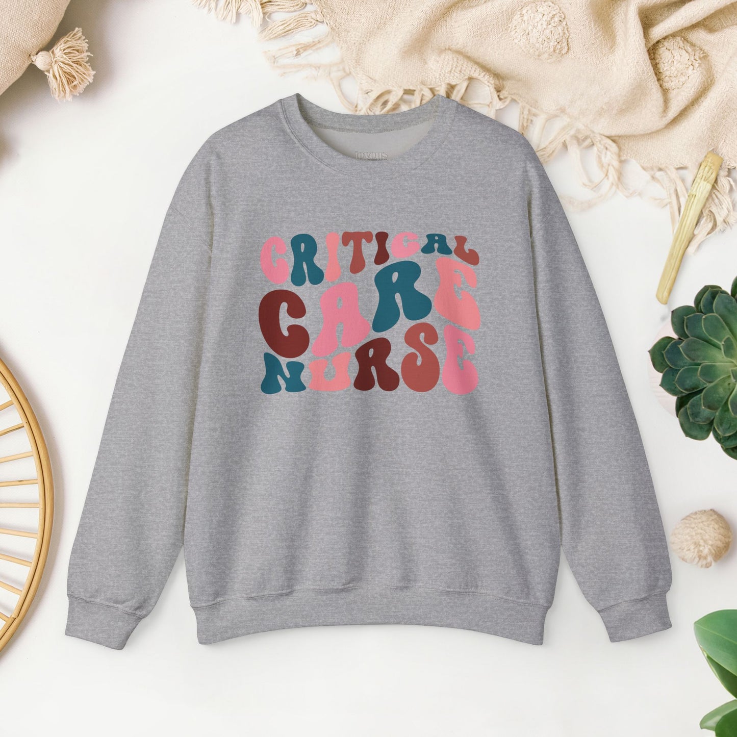 Groovy Critical Care Nurse Sweatshirt