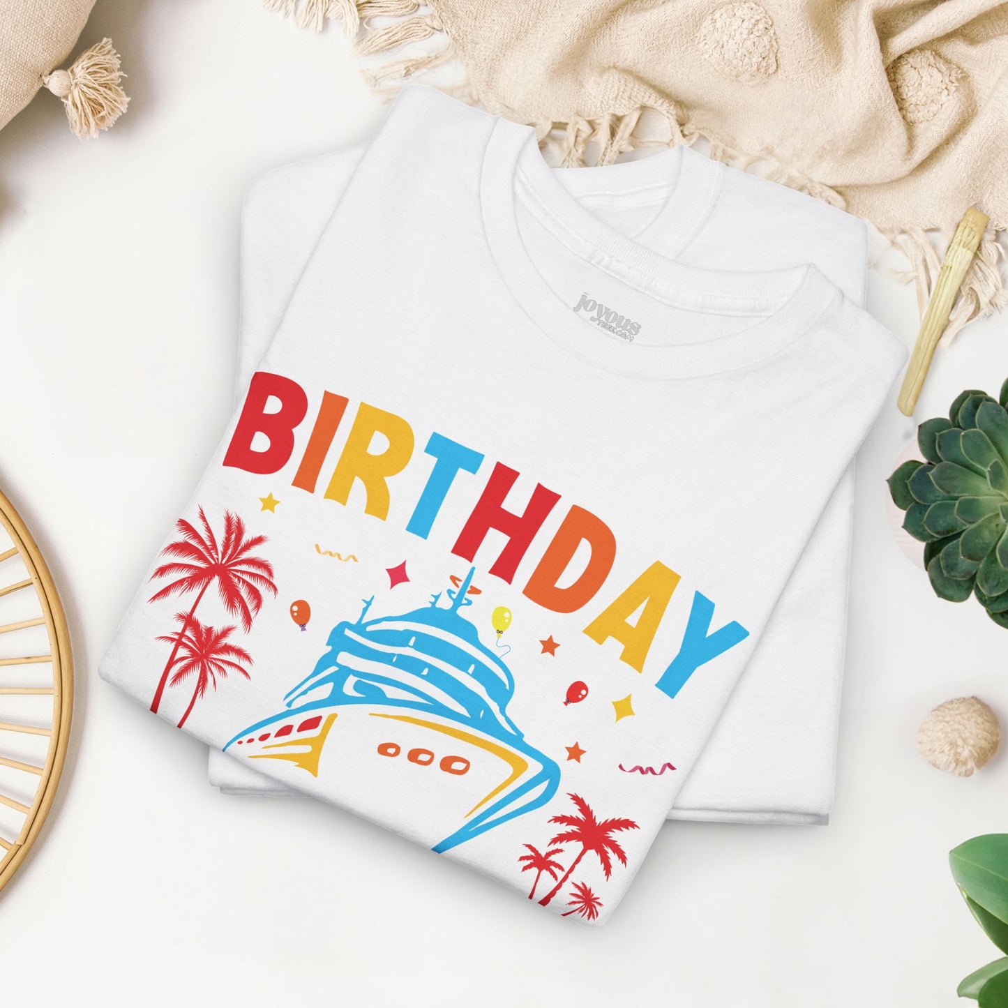 Birthday Cruise Squad Shirt - Family Cruise Vacation Heavy Cotton Tee