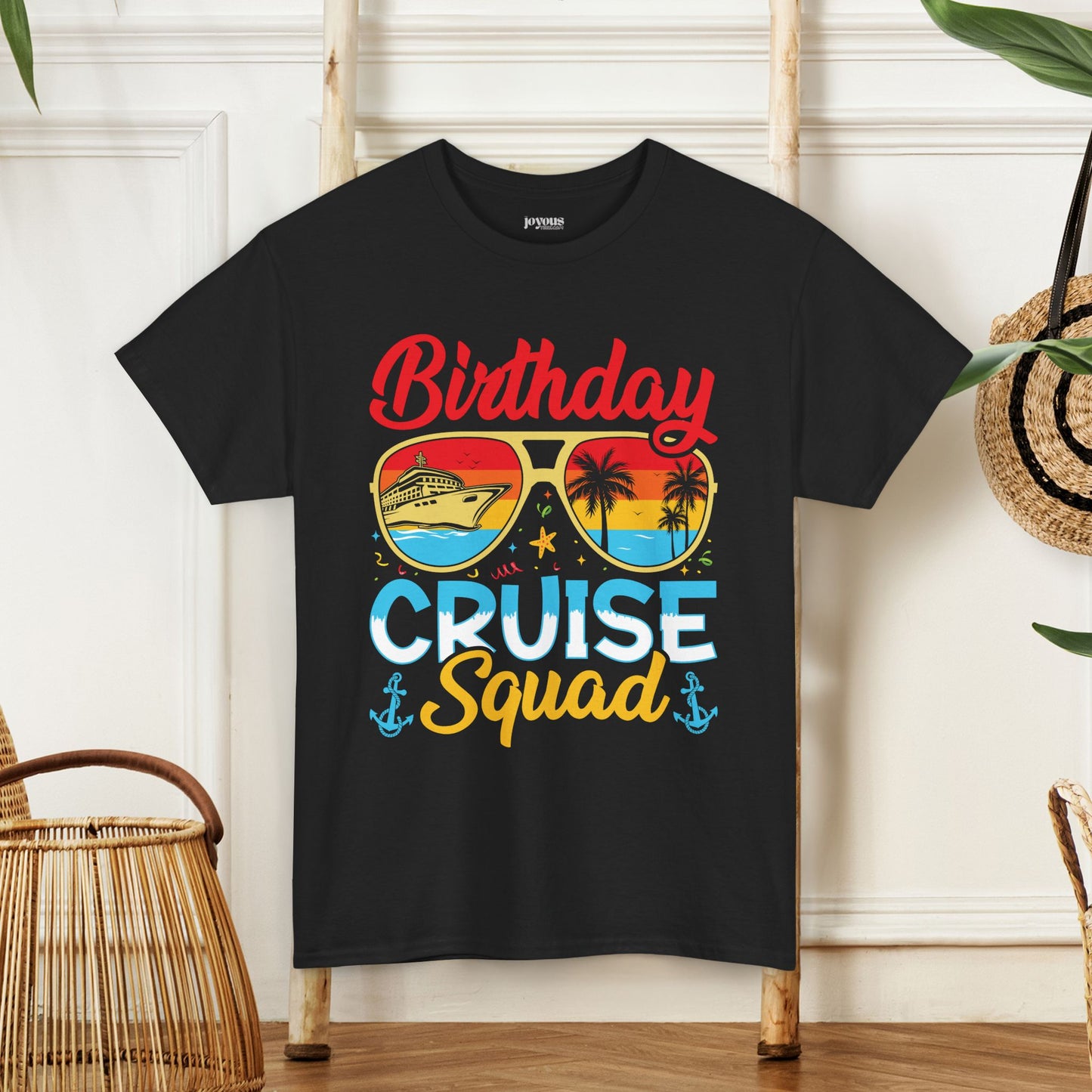 Birthday Cruise Squad Shirt - Family Cruise Vacation Heavy Cotton Tee