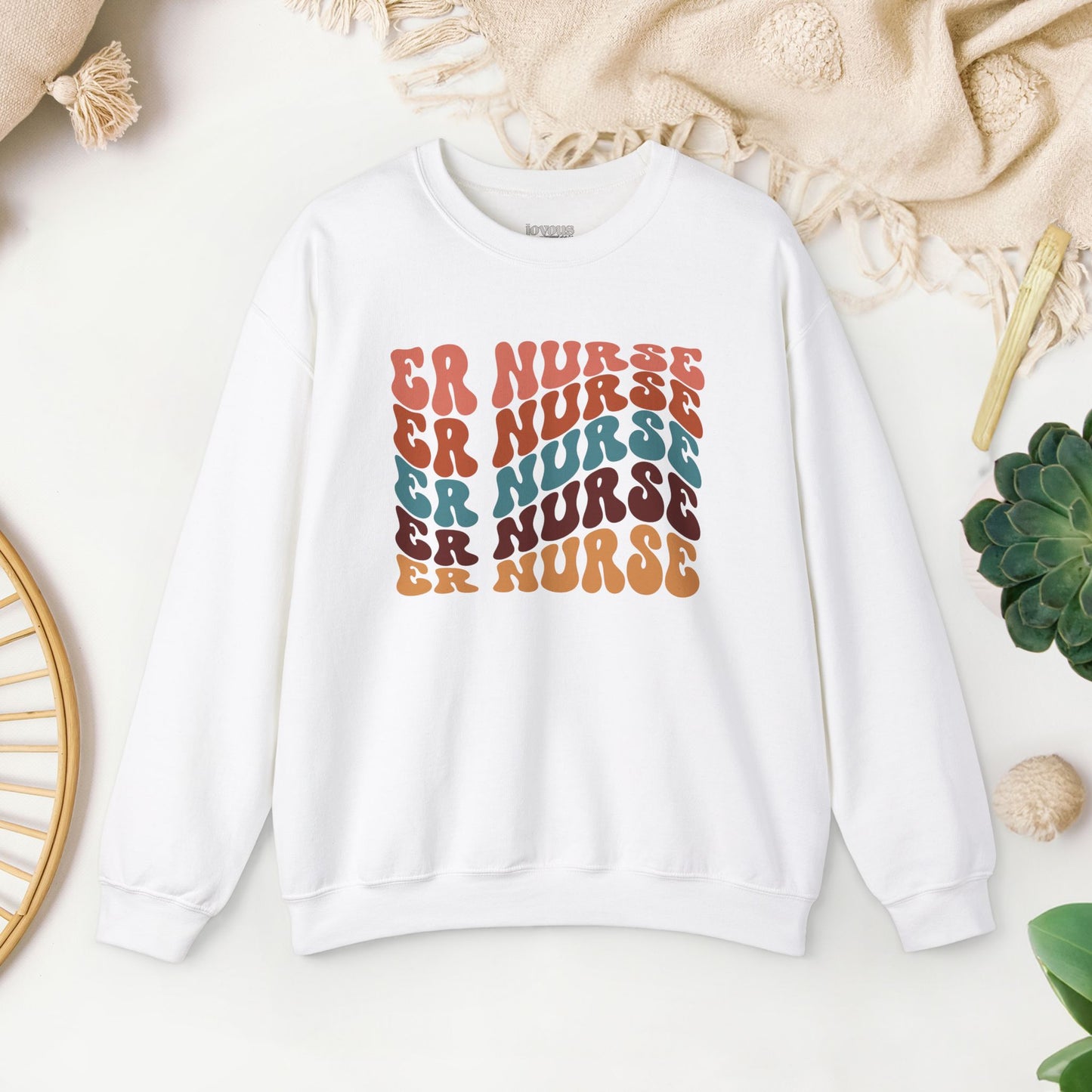 Groovy ER Nurse Sweatshirt - Emergency Nurse Sweatshirt