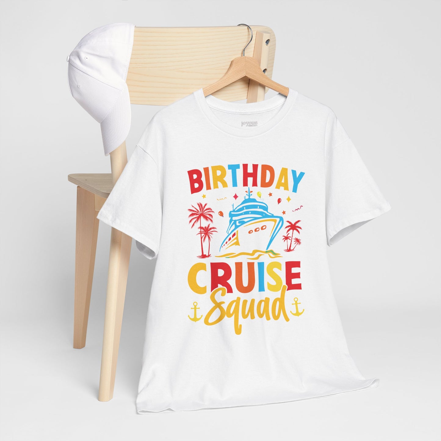 Birthday Cruise Squad Shirt - Family Cruise Vacation Heavy Cotton Tee