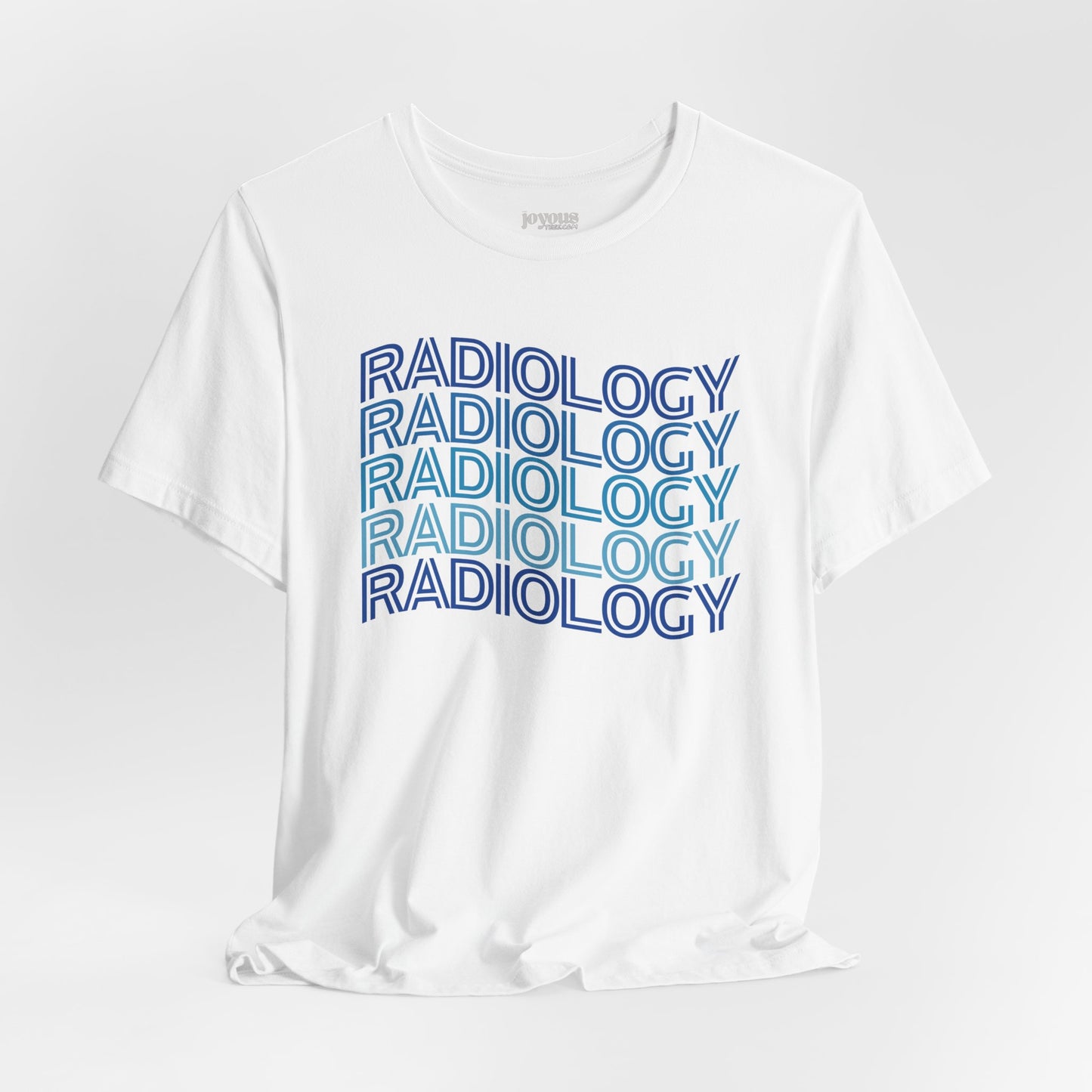 Wavy Blue Radiology Soft Cotton Tee