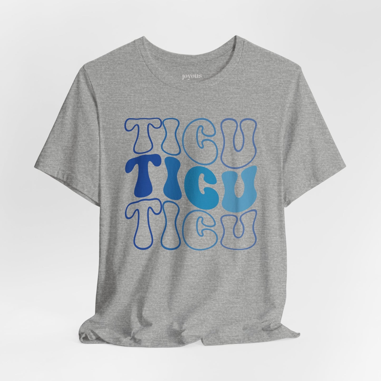 Groovy Blue TICU Shirt - Trauma ICU Nurse Soft Cotton Tee