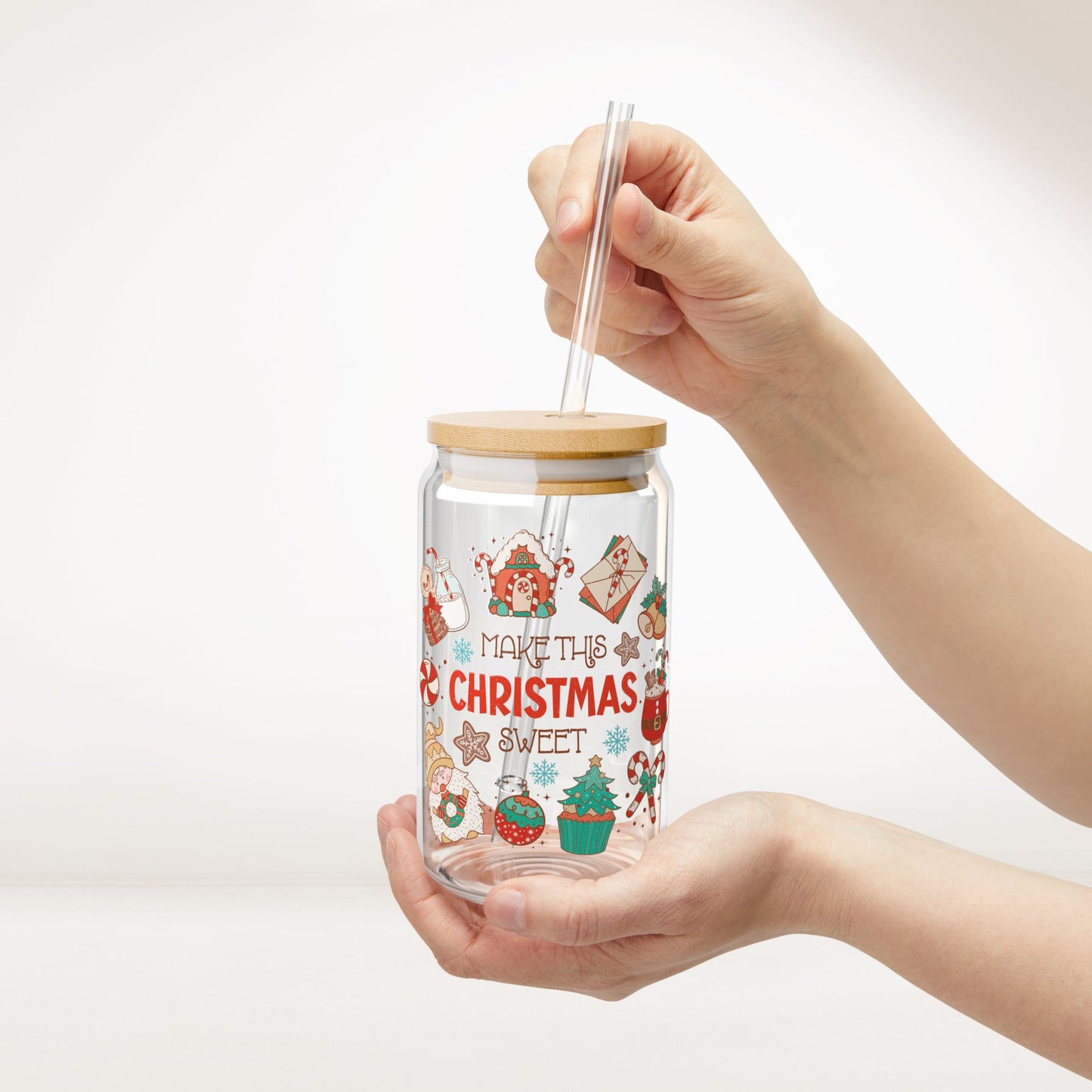 Make This Christmas Sweet Retro Christmas Sipper Glass - Best Christmas Gift