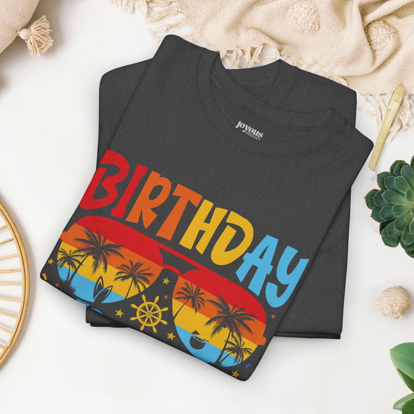 Birthday Cruise Squad Shirt - Family Cruise Vacation Heavy Cotton Tee