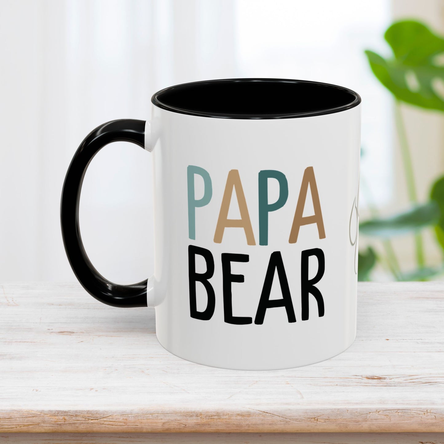 Personalized Papa Bear Coffee Mug with Kids Names - Custom Dad Gifts for Father's Day