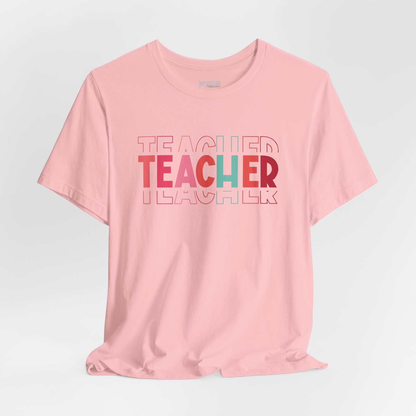 Colorful Teacher Soft Cotton Tee for School Teachers