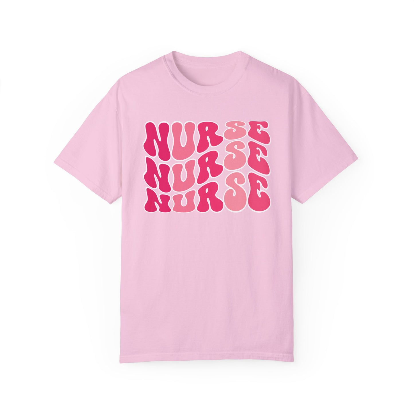 Groovy Pink Comfort Colors Nurse Shirt