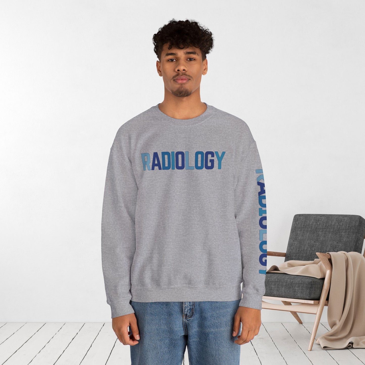 Trendy Blue Radiology Sweatshirt for RAD Technician