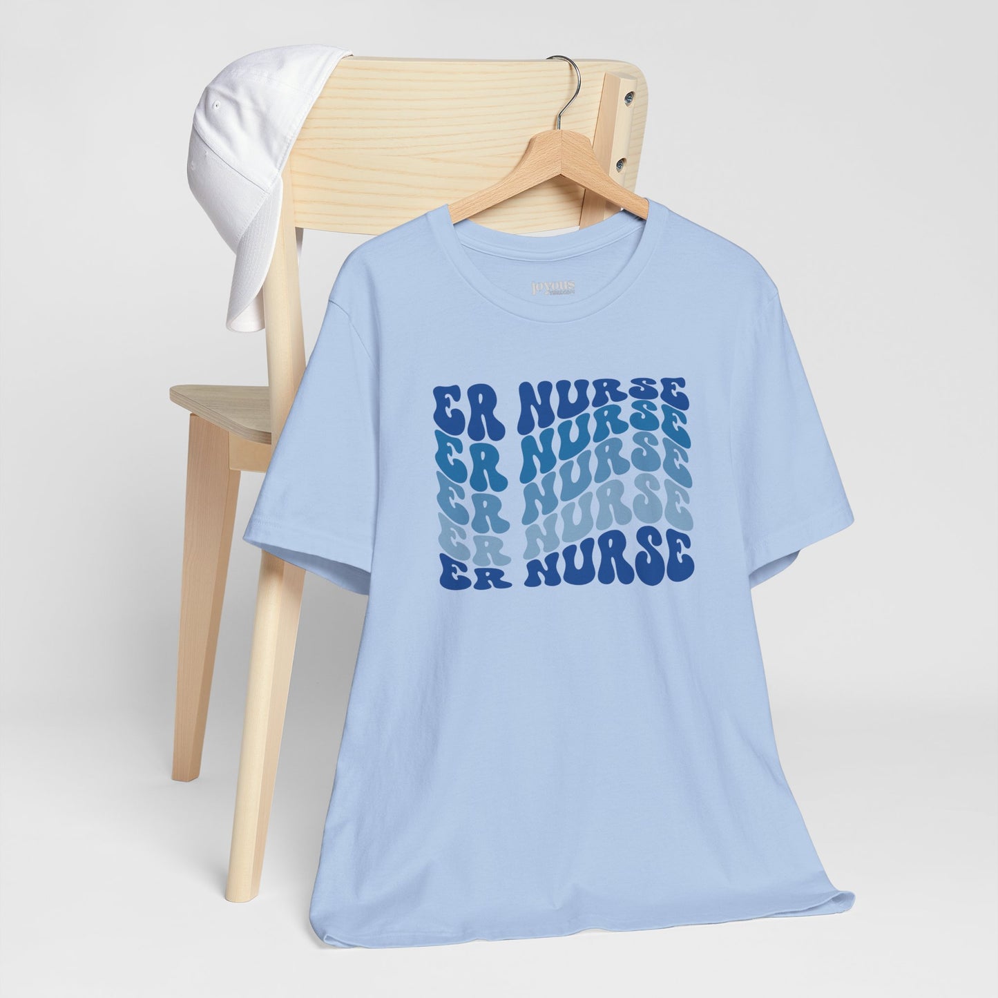 Groovy Blue ER Nurse Shirt - Emergency Nurse Soft Cotton Tee