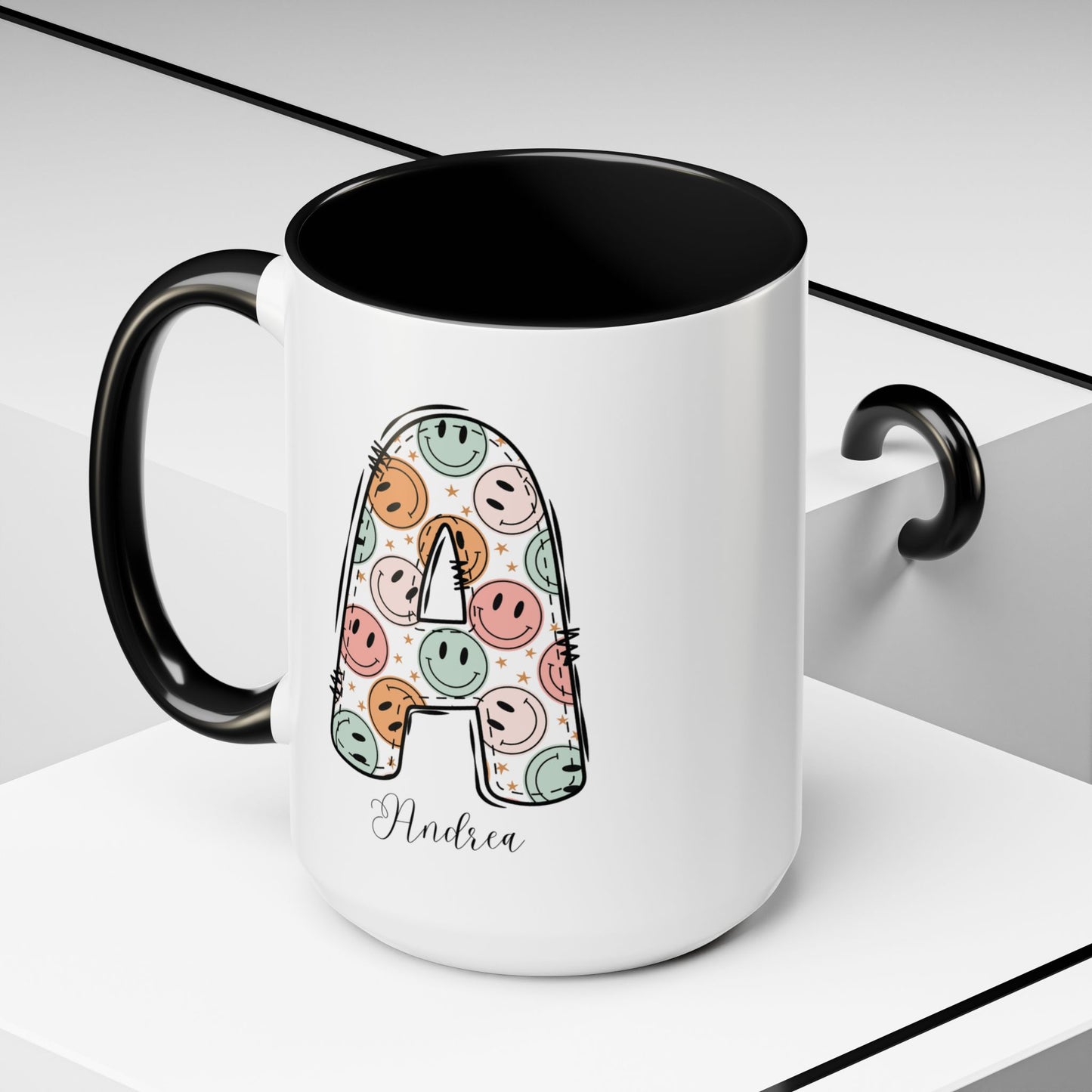 Custom Name Initial Letter Mug - Personalized Gifts A-Z