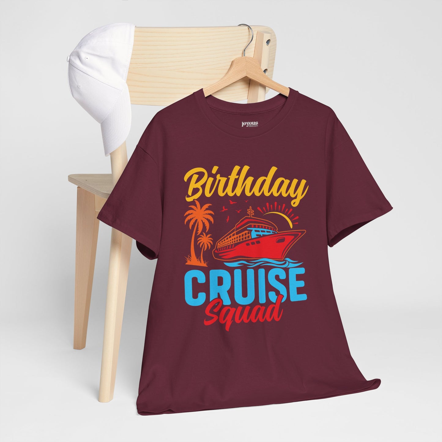 Birthday Cruise Squad Shirt - Family Cruise Vacation Heavy Cotton Tee