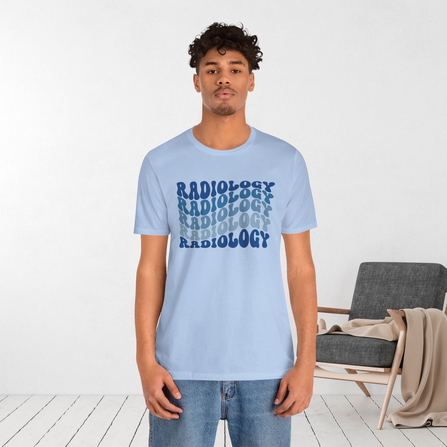 Groovy Blue Radiology Soft Cotton Tee