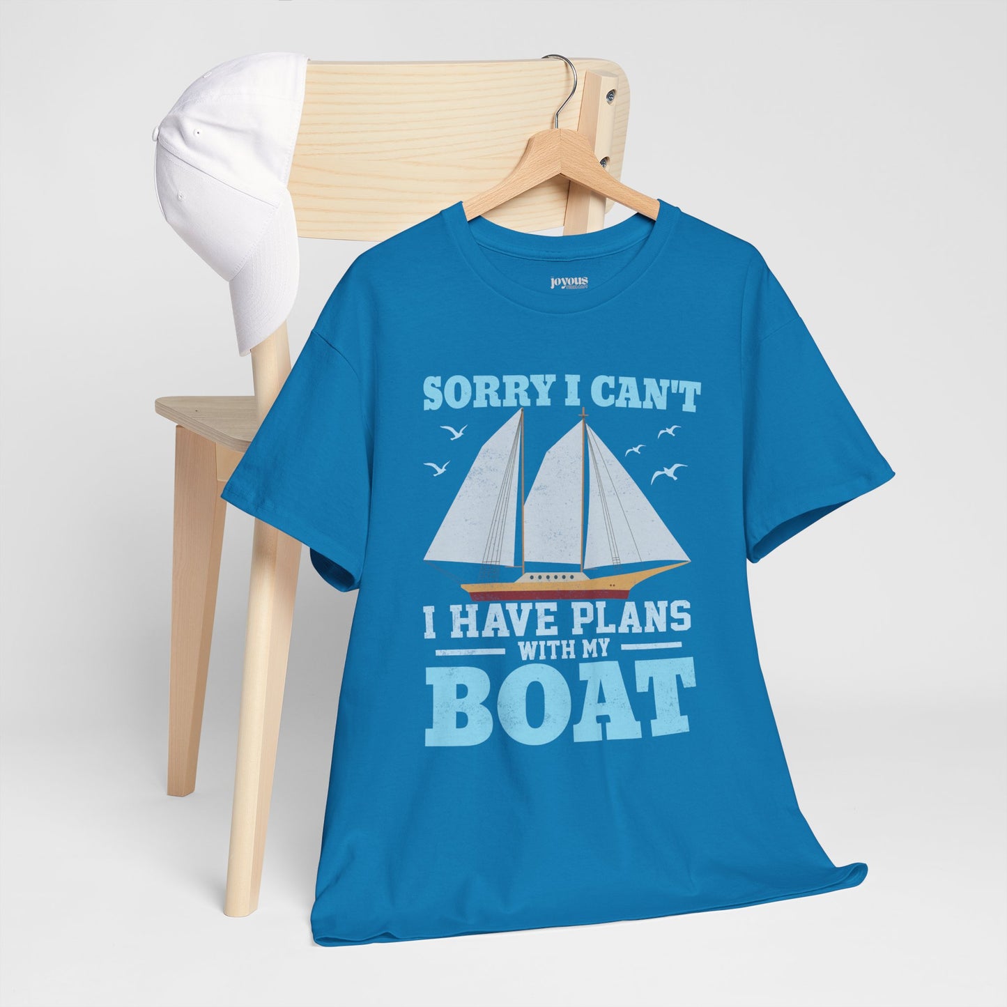 I Have Plans with My Boat T-Shirt - Funny Sailing Heavy Cotton Tee