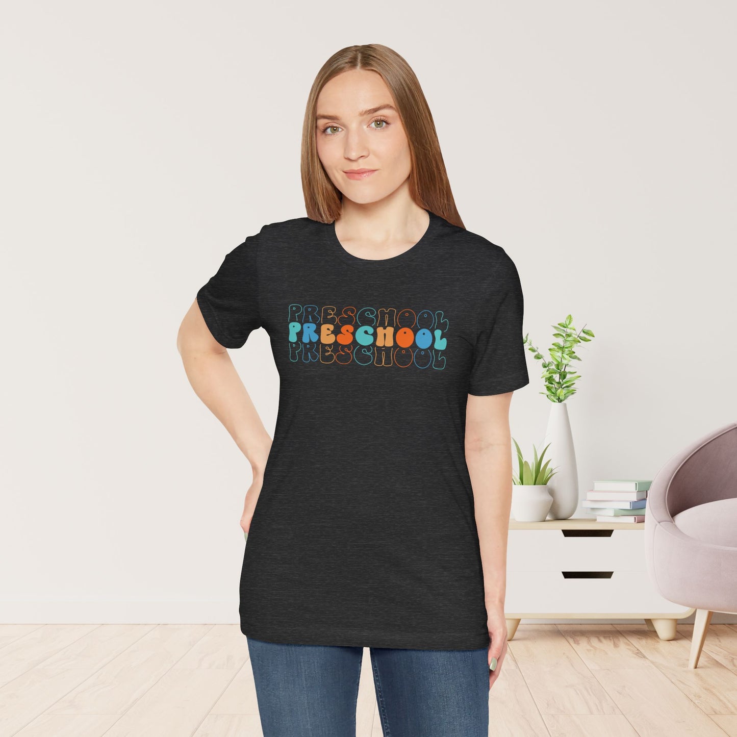 Trendy Preschool Teacher Soft Cotton Tee