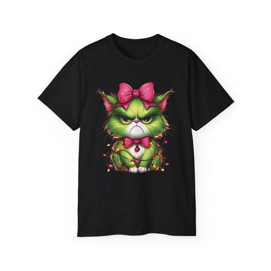 Grumpy Christmas Cat Ultra Cotton Tee