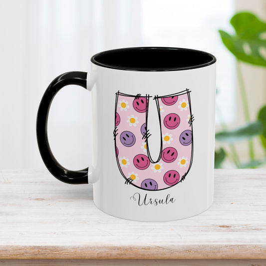 Custom Name Initial Letter Mug - Personalized Gifts A-Z