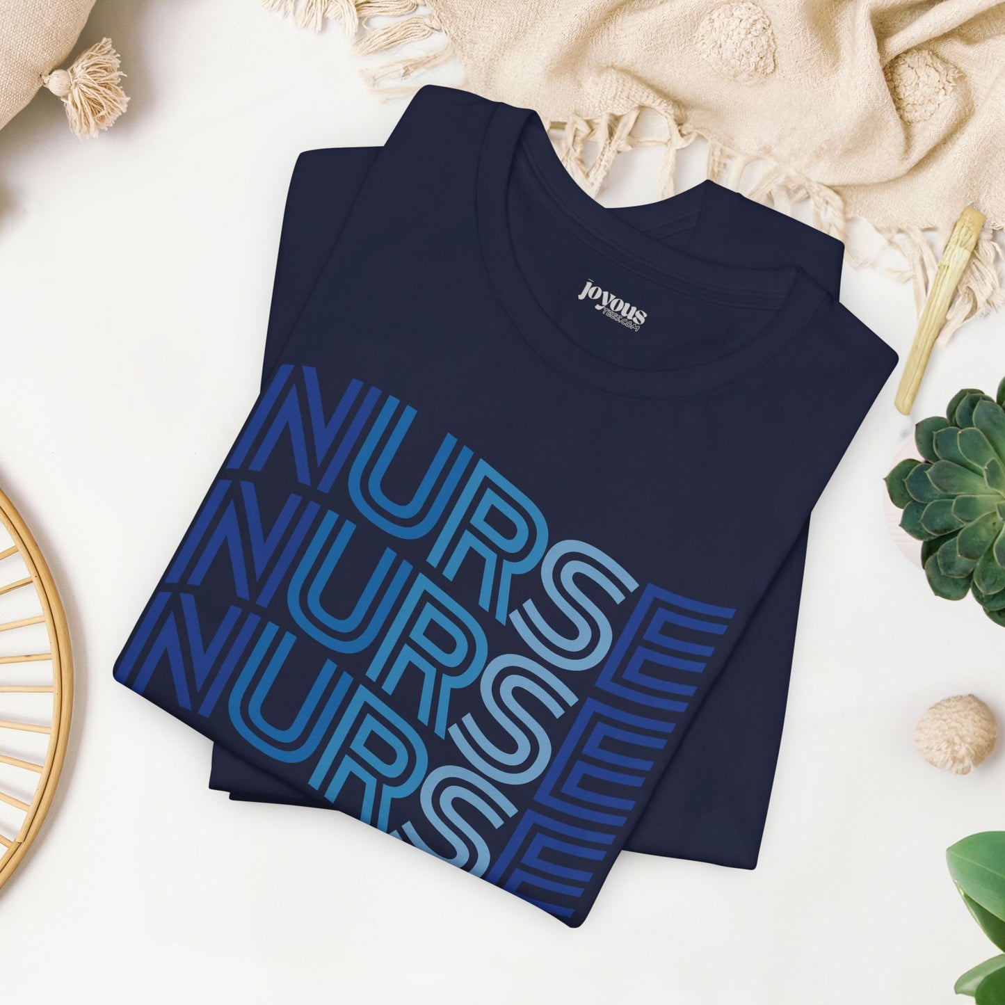 Wavy Nurse Shirt - Registered Nurse Soft Cotton Tee