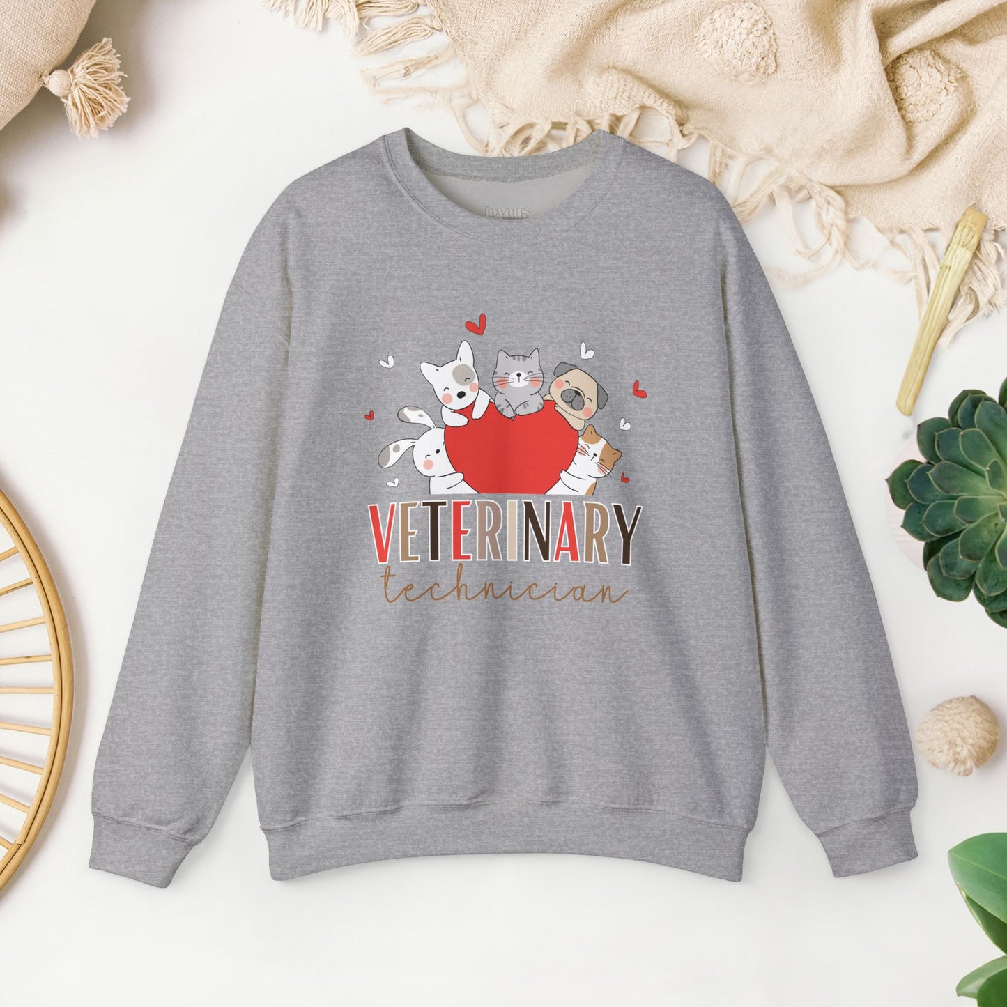 Cute Veterinary Technician Crewneck Sweatshirt for VET Tech