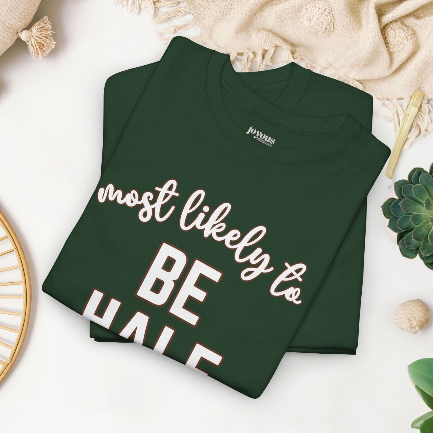 Funny Thanksgiving Shirt - Most Likely To Be Half Baked Heavy Cotton Tee