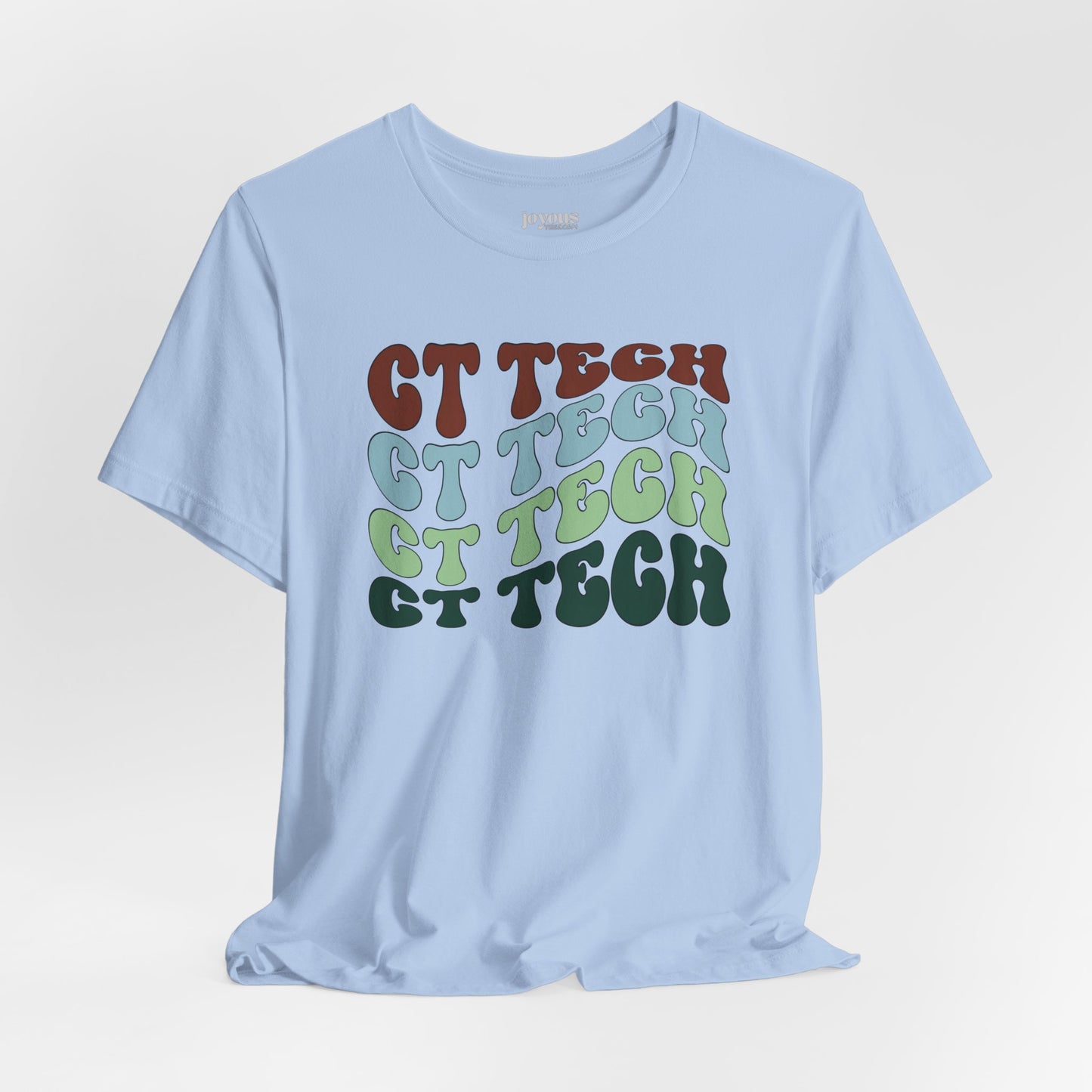 Groovy Colorful CT Tech Shirt - CT Technologist Soft Cotton Tee