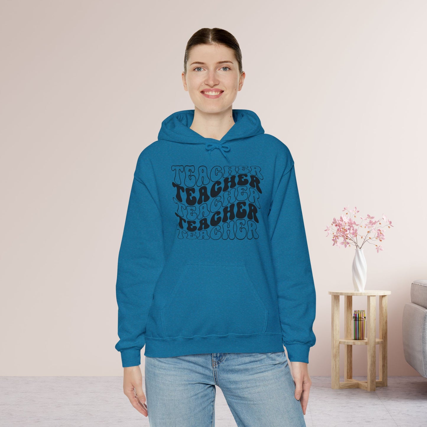 Groovy Unisex Teacher Hoodie for School Teachers