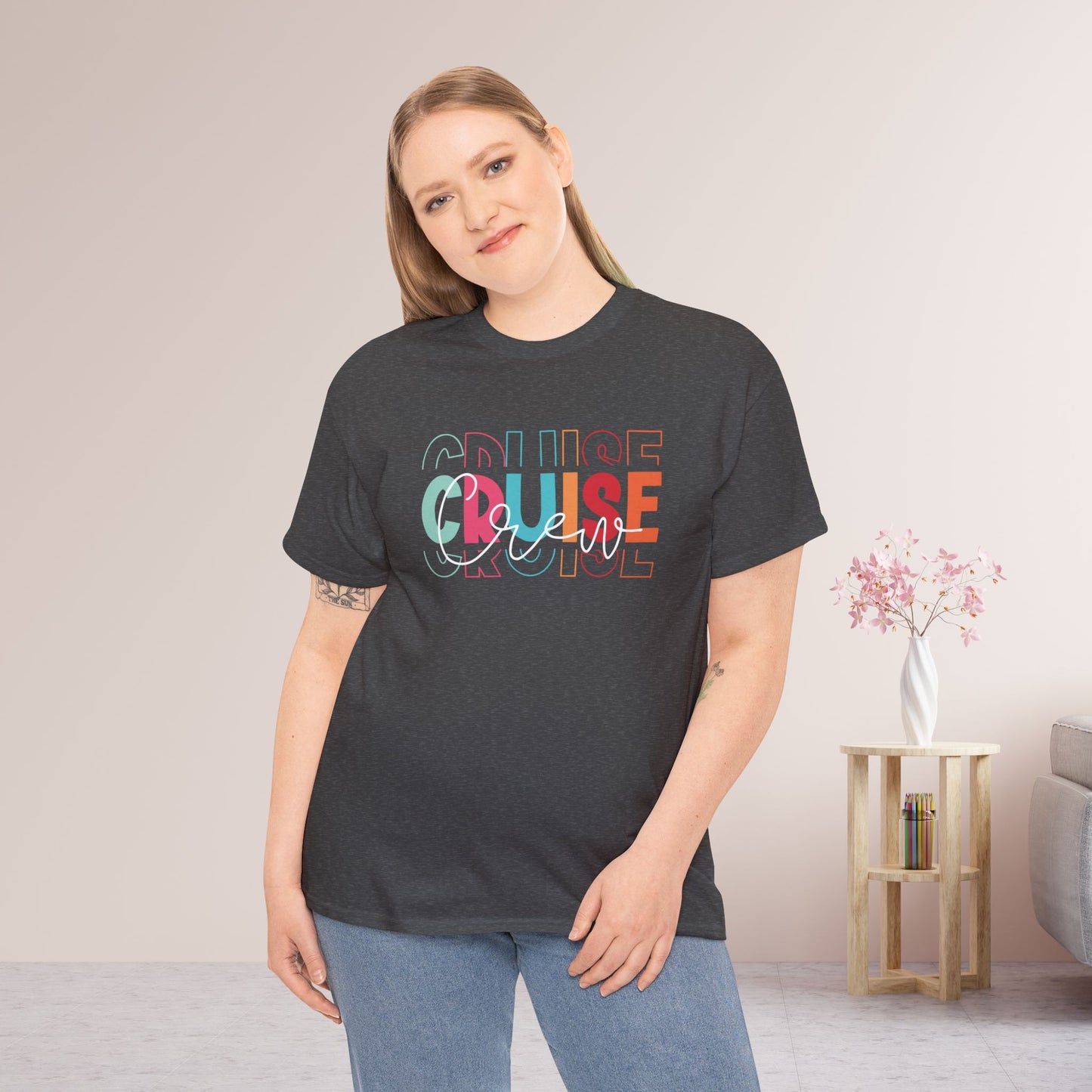 Cruise Crew Shirt - Matching Family Cruise Vacation Heavy Cotton Tee