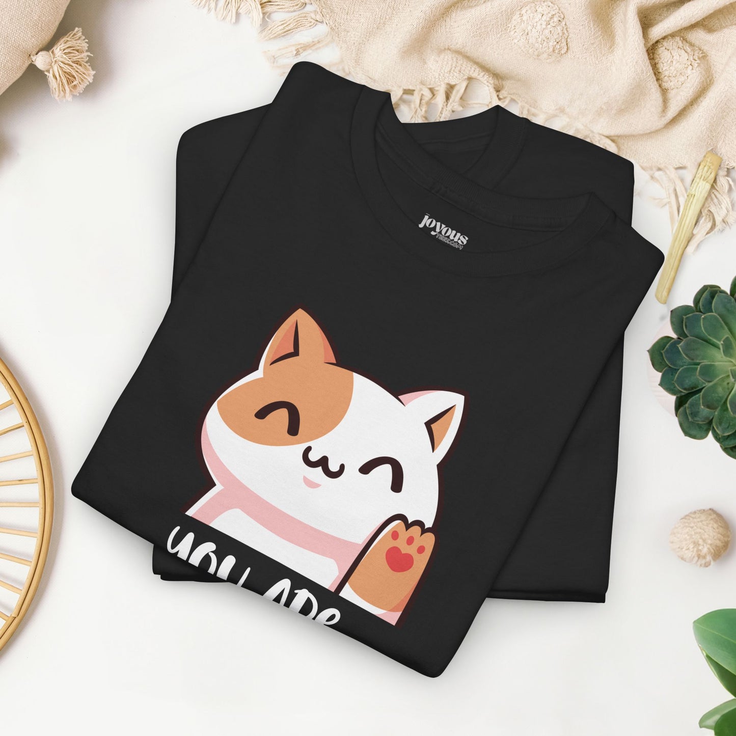 Valentine's Day Teacher Shirt - You are Pawsitively Awesome Heavy Cotton Tee