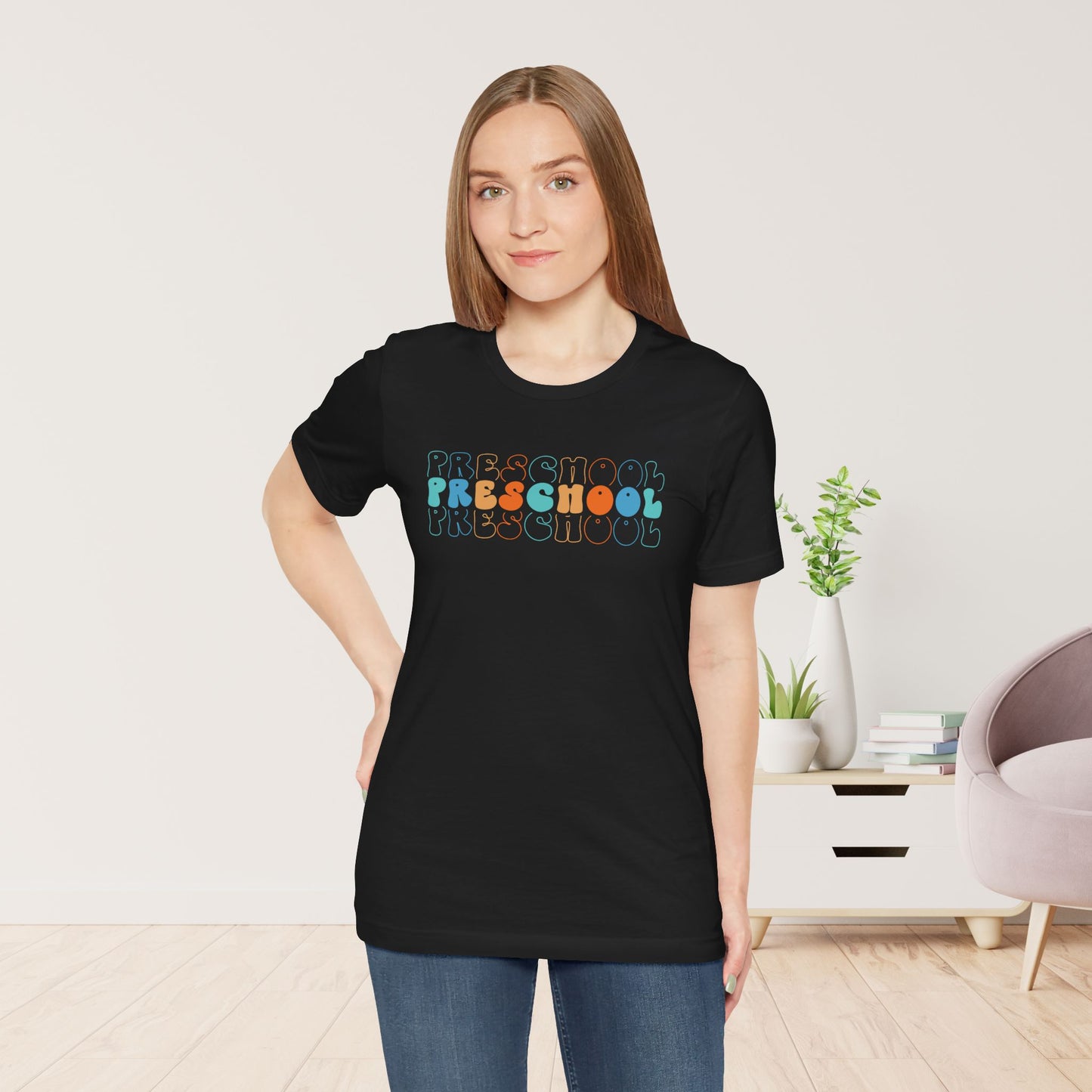 Trendy Preschool Teacher Soft Cotton Tee