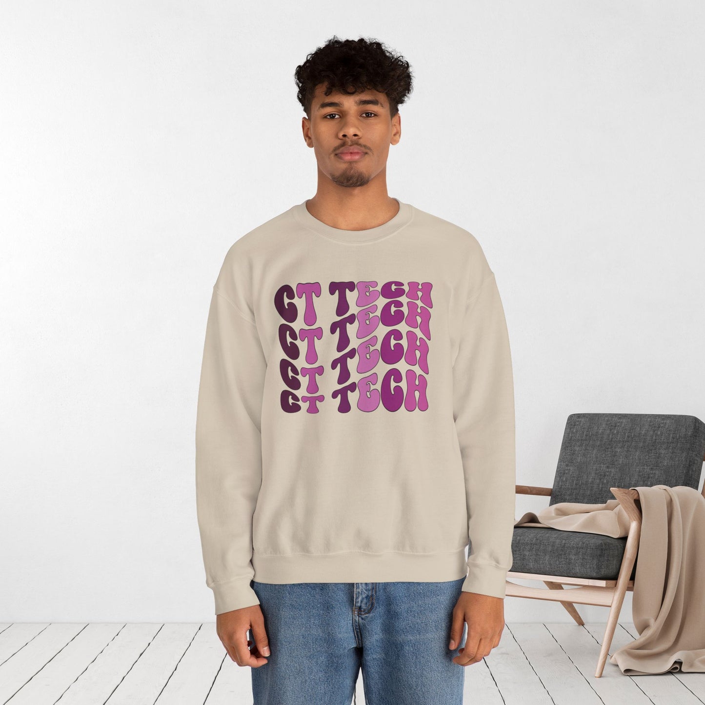 Groovy Purple CT Tech Sweatshirt - CT Technologist Sweater