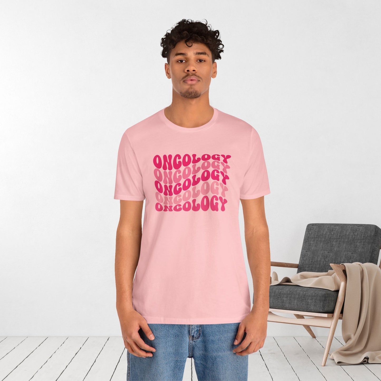 Pink Groovy Oncology Soft Cotton Tee