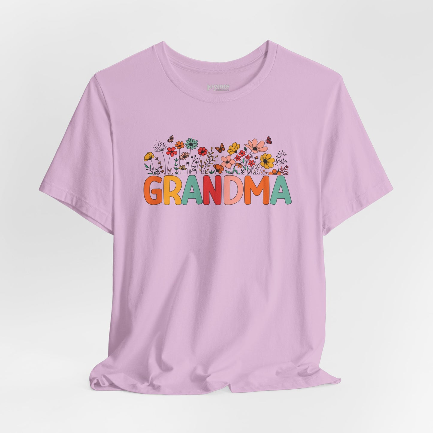 Spring Floral Grandma Soft Cotton Tee